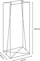 Blokbodemzak - traktatie zakjes - cellofaanzakje transparant - 65 x 45 + 200 mm - 300 stuks