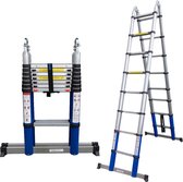 Tumbli™Multifunctionele Ladder - Telescopische Ladder - Inklapbaar - 5 Meter - Trapladder - Loopladder