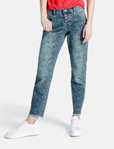 TAIFUN Dames Jeans Boyfriend TS met bloemenmotief