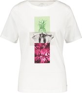 GERRY WEBER Dames Shirt met artistieke print, organic cotton