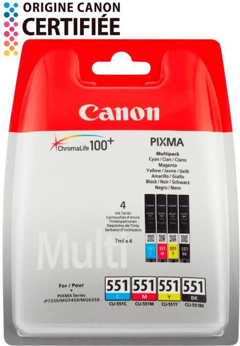Canon PGI-550XL/CLI-551 multipack (d'origine) Canon