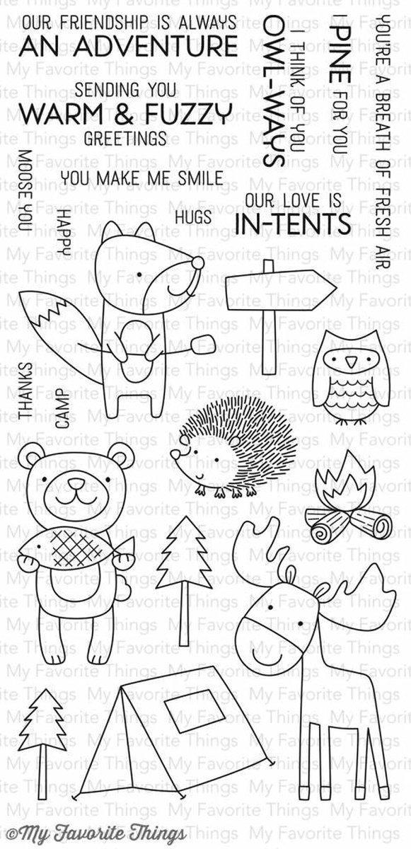 Warm & Fuzzy Friends Clear Stamps (CS-113)