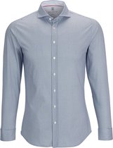 Desoto Overhemd Hai 21308 3 057 Navy Houndstooth Mannen Maat - XS