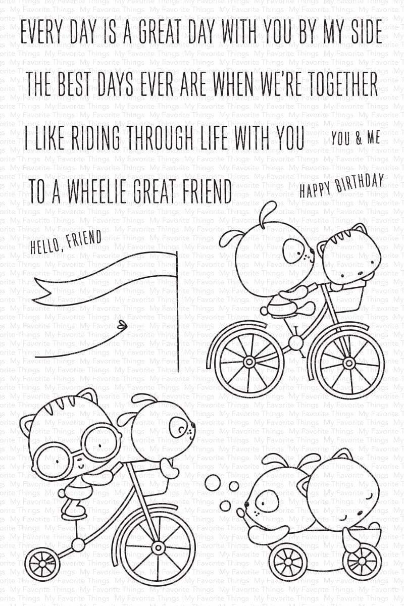 Wheelie Great Friend Clear Stamps (CS-551)