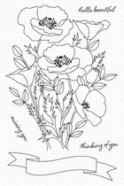 Wild Poppies Clear Stamps (CS-547)