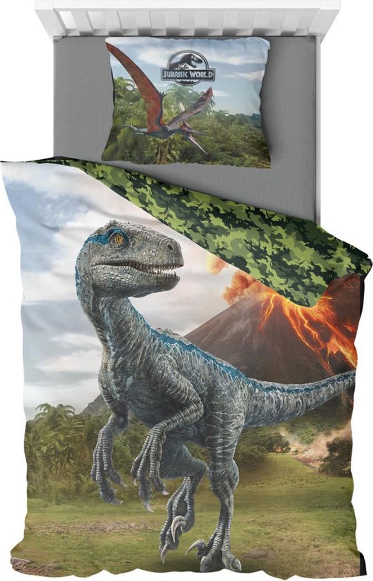 Polair pensioen Vervreemding Jurassic World Dekbedovertrek T-Rex - Eenpersoons - 140 x 200 cm -  Polyester | bol.com
