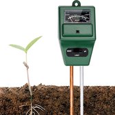 Bodem-Tester | 3-in-1 | PH-Meter | Zuurheids-Meter | Plantenvocht-Meter | Bodemvocht-Tester | Lichtmeter | Groen | 29 Cm | Tuinverzorging