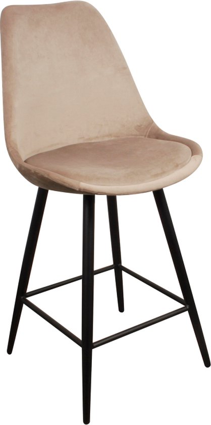 Lucy’s Living Luxe Barkruk LEAVE ME WIT – 104 x 54,5 x 47 cm - Barkrukken - Barstoel Kruk - Barstoelen met rugleuning – Keukenstoel – stoelen - meubels