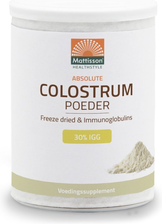 Mattisson - Colostrum Poeder - 30% igG - Biestmelk Supplement - 125 Gram
