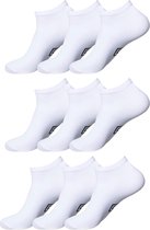 Umbro sneakersokken – enkelsokken – 9 paar – maat 35-40 – wit – sokken dames en heren – unisex - Cadeau