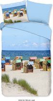 Pure Dekbedovertrek Relax - 140x200/220 - Strand