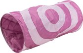Trixie - Kattentunnel - Speeltunnel - Kattenspeelgoed - 50cm x 15cm - Roze