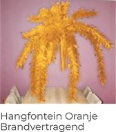 2 x Hangdecoratie Oranje, 1 meter doorsnee, BRANDVERTRAGEND, Carnaval, Themafeest, Oranje, Koningsdag