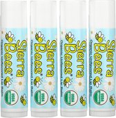 Sierra Bees - Organic Lip Balms - Unflavored -  4 stuks - 4.25 g