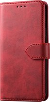 iPhone 12 Mini Bookcase Hoesje - Leer - Book Case - Wallet - Flip Cover - Mat - Apple iPhone 12 Mini - Rood