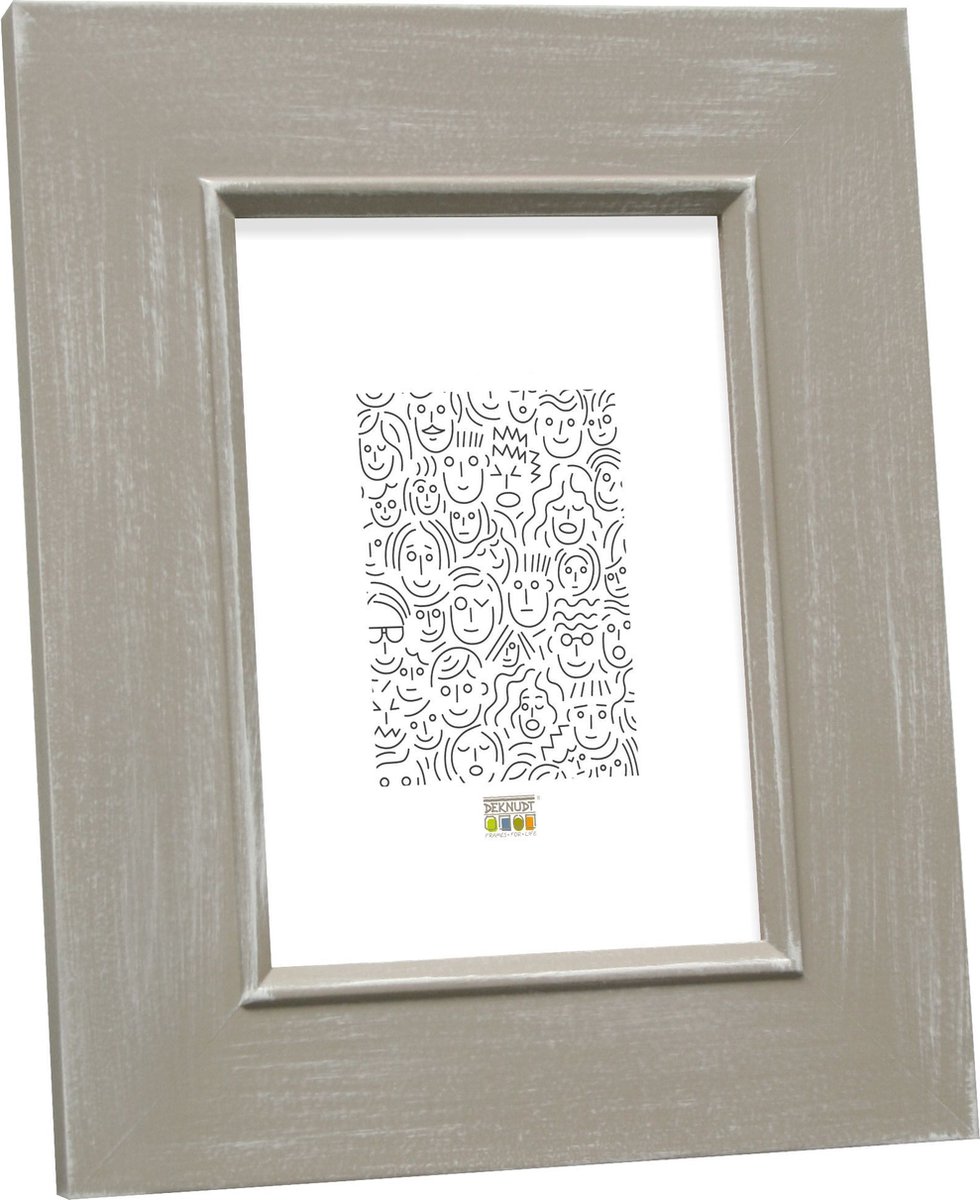 Deknudt Frames fotolijst S48SS3 - beige geschilderd - foto: 18x24 cm