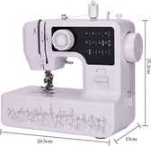 Naaimachine - Overlock Naaimachine - Naaien - Kleding Maken - Creativiteit - Overlock - Multifunctioneel - Draagbaar Formaat - Wit