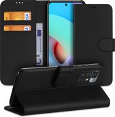 Telefoonhoesje Xiaomi Redmi 10 | Redmi Note 11 4G Bookcase Zwart met Pasjeshouder