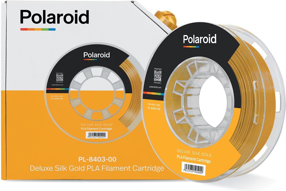 Polaroid 3D Universal Deluxe Silk PLA filament, 250 g, goud