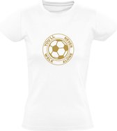 You'll never Walk Alone Dames T-shirt | Liverpool | Feyenoord | Rotterdam | Fc Twente | Celtic | Wit