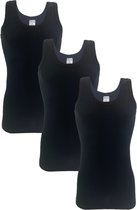 3 stuks SQOTTON onderhemd - 100% katoen - Zwart - Maat M/L