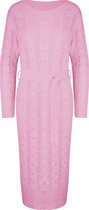 Kabel Knit Dress Roze