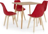 Decoways - 5-delige Eethoek rood