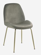 Lucy’s Living Luxe Eetkamerstoel BIANCA Grijs – ø 44.5x47x86 cm – hotel chique - binnen – meubilair – meubels – stoelen – wonen – interieur