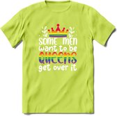 Some Men Are Queens | Pride T-Shirt | Grappig LHBTIQ+ / LGBTQ / Gay / Homo / Lesbi Cadeau Shirt | Dames - Heren - Unisex | Tshirt Kleding Kado | - Groen - 3XL