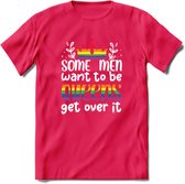 Some Men Are Queens | Pride T-Shirt | Grappig LHBTIQ+ / LGBTQ / Gay / Homo / Lesbi Cadeau Shirt | Dames - Heren - Unisex | Tshirt Kleding Kado | - Roze - XXL