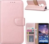 LuxeBass Hoesje geschikt voor Nokia 6.2 / 7.2 - Bookcase Rose Goud - portemonnee hoesje - telefoonhoes - gsm hoes - telefoonhoesjes