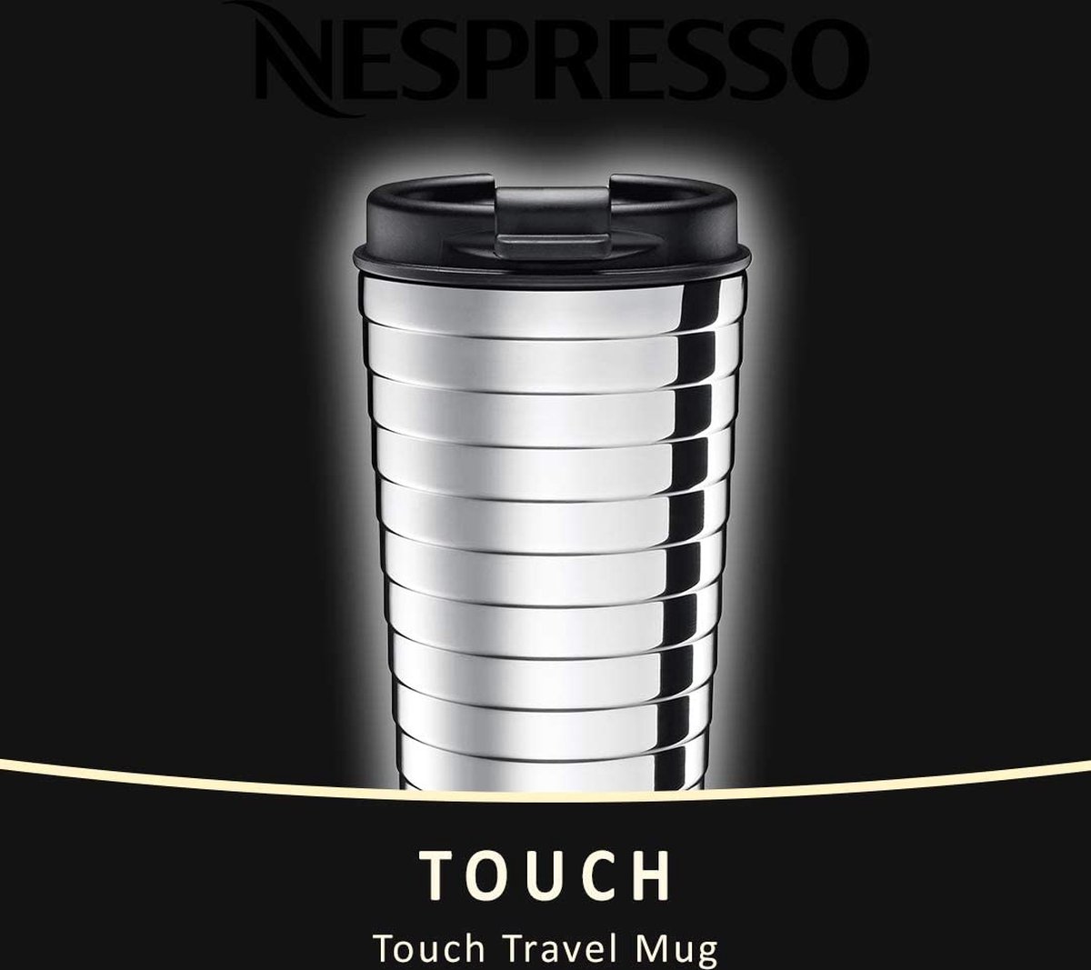Tasse de voyage Nespresso Touch, acier inoxydable, 16,50 cm, argent | bol