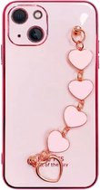 geschikt voor iPhone 11 hoesje roze