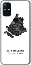 Geschikt voor OnePlus Nord N10 5G hoesje - Zuid-Holland - Nederland - Kaart - Siliconen Telefoonhoesje