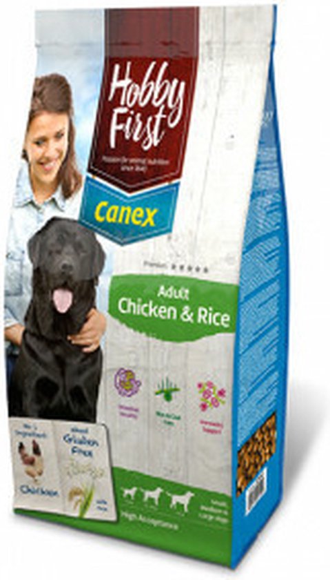 Hobbyfirst Canex Adult - Kip & Rijst - Hondenvoer - 12 kg