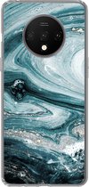 Geschikt voor OnePlus 7T hoesje - Marmer print - Mineralen - Natuursteen - Siliconen Telefoonhoesje