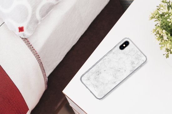 Coque iPhone Xs - Marbre - Motifs - Luxe - Étui de téléphone en Siliconen