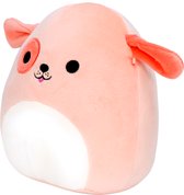 Squishmallow Knuffel - 19CM - Drella the Peach Dog - Incl. Adoptiecertificaat