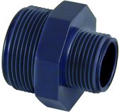 PVC verloopnippel 1½" x 1" buitendraad PN10
