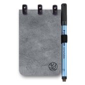 Greenstory GreenBook Pocket - mix Lijn & Blanco - Concrete Grey - A7 - Whiteboard Notebook