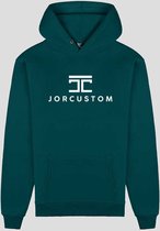 JORCUSTOM Trademark Slim Fit Hoodie - Turquoise - Volwassenen - Maat XS