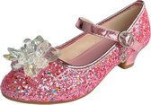 Elsa prinsessen schoenen roze glitter sneeuwvlok maat 30 - binnenmaat 19,5 cm - speelgoed - cadeau - meisje - k3 schoenen
