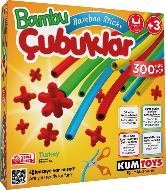 Bamboo Sticks - Spellen - Smartgames - Knutselen Meisjes / Jongens - Montessori Speelgoed - Creatief - Concentratie - Ik leer vormen - Cadeau