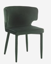 Lucy’s Living Luxe Eetkamerstoel STIER Groen – ø 54x55x77 cm – hotel chique - binnen – meubilair – meubels – stoelen – wonen – interieur