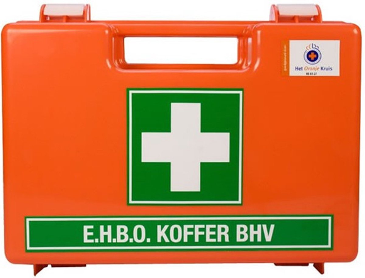 BHV verbandkoffer Oranje Kruis met afdekplaten
