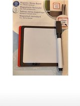 koelkast Magneet - Whiteboard magnetisch - Memo bord - Koelkastmagneet - magnetische notiztafel - incl marker en brush - topwrite - stiften - borstel - 9,5x9,5 -