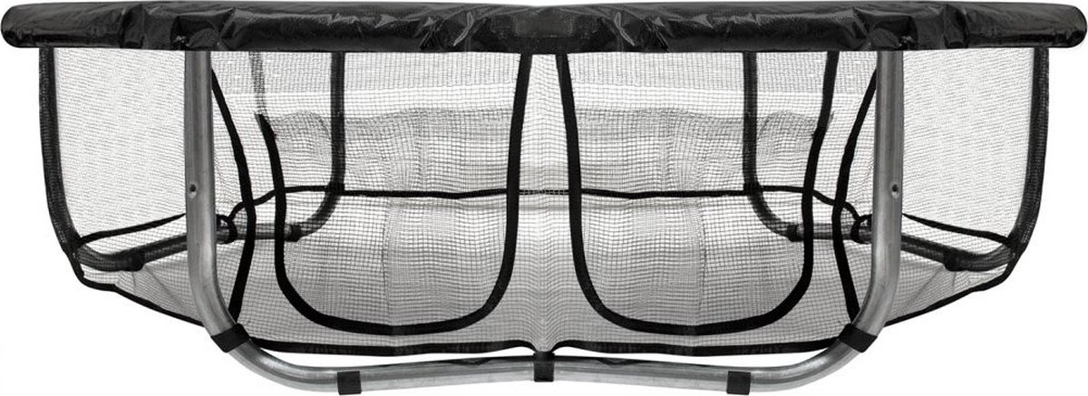 VirtuFit Trampolinerok - Veiligheidsnet - Zwart - 213 x 305 cm - Voorzien van Opbergvak - Beschermrand - Verkrijgbaar in Diverse Diameters - Trampoline Net - Trampoline Veiligheidsnet 213 x305 cm -