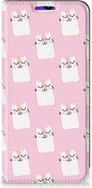 Bookcase Valentijn Cadeaus Geschikt voor Samsung Galaxy A13 5G | Geschikt voor Samsung Galaxy A04s Smart Cover Hoesje Sleeping Cats