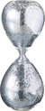 Afbeelding van het spelletje Zandloper | glas | zilver - transparant | 8x8x (h)20 cm
