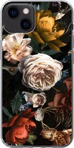 Geschikt voor iPhone 13 hoesje - Bloemen - Natuur - Patroon - Siliconen Telefoonhoesje